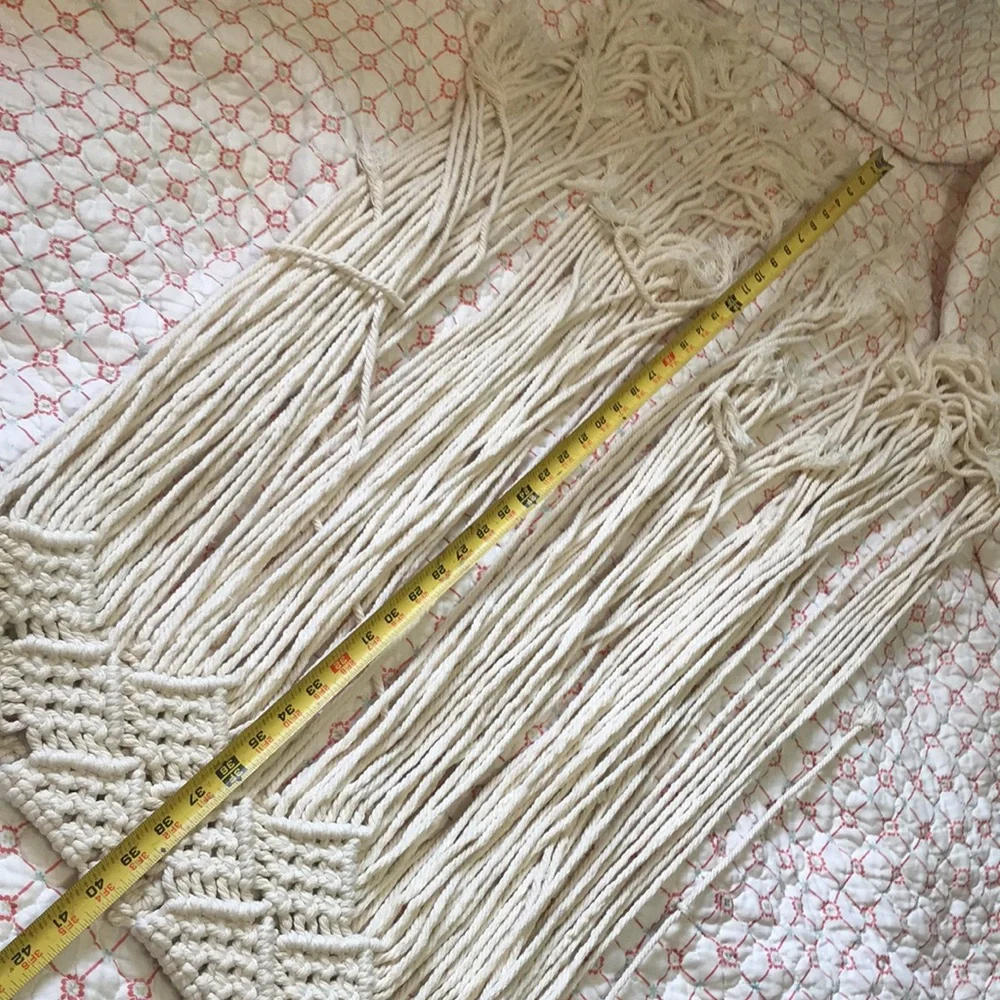 Macramé or crochet fringe Festival skirt or belt